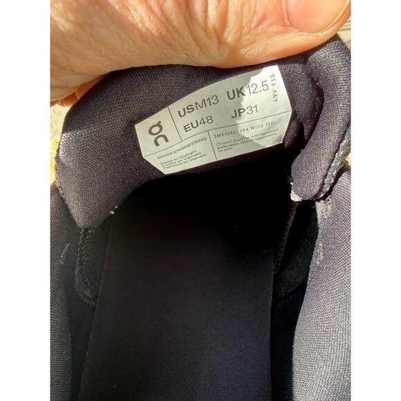 On Cloudrunner Running Shoe Black Men size 13 - Picture 9 of 9